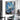 Abstract Blue Flower Textured Partial Oil Painting - WallArtt
