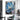 Abstract Blue Flower Textured Partial Oil Painting - WallArtt