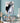 Abstract Blue Grey 3D Heavy Textured Partial Oil Painting - WallArtt