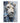 Abstract Blue Lion 3D Heavy Textured Partial Oil Painting - Wall Art - WallArtt