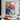 Abstract Blue Orange Flowers Textured Partial Oil Painting - WallArtt