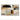 Abstract Ecru Brown Textured Partial Oil Painting - WallArtt