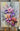 Abstract Lilac Flower Textured Partial Oil Painting - WallArtt