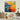 Abstract Orange Blue Splash 3D Heavy Textured Partial Oil Painting - WallArtt