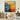 Abstract Orange Blue Splash 3D Heavy Textured Partial Oil Painting - WallArtt
