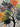 Abstract Orange Blue Tree II 3D Heavy Textured Partial Oil Painting - Wall Art - WallArtt