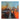 Abstract Orange City Night Textured Partial Oil Painting - WallArtt