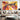 Abstract Orange Explosion Textured Partial Oil Painting - WallArtt