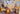 Abstract Sun City Textured Partial Oil Painting - WallArtt