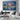 Blue City Lights Textured Partial Oil Painting - WallArtt