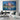 Blue City Lights Textured Partial Oil Painting - WallArtt