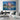 Blue City Lights Textured Partial Oil Painting - WallArtt