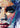 Blue Eyes Red Lips Textured Partial Oil Painting - WallArtt