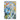 Blue Flower with Yellow Leaves 3d Heavy Textured Partial Oil Painting - WallArtt