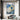 Blue Gold Circles Textured Partial Oil Painting - WallArtt