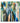 Blue Green Reflections Textured Partial Oil Painting - WallArtt