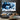 Blue Navy Abstract Textured Partial Oil Painting - WallArtt