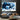 Blue Navy Abstract Textured Partial Oil Painting - WallArtt