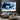 Blue Navy Abstract Textured Partial Oil Painting - WallArtt