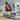 Blue Orange 3D Heavy Textured Partial Oil Painting - WallArtt