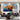 Blue Orange Abstract 3d Heavy Textured Partial Oil Painting - WallArtt