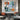 Blue & Orange Abstract Textured Partial Oil Painting - WallArtt