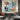 Blue & Orange Abstract Textured Partial Oil Painting - WallArtt