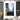 Blue with Gold Foil II Textured Partial Oil Painting - WallArtt