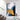 Blue with Gold Foil Textured Partial Oil Painting - WallArtt