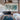 Brown Blue Abstract Textured Partial Oil Painting - WallArtt