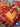Colorful Heart 3D Heavy Textured Partial Oil Painting - Wall Art - WallArtt