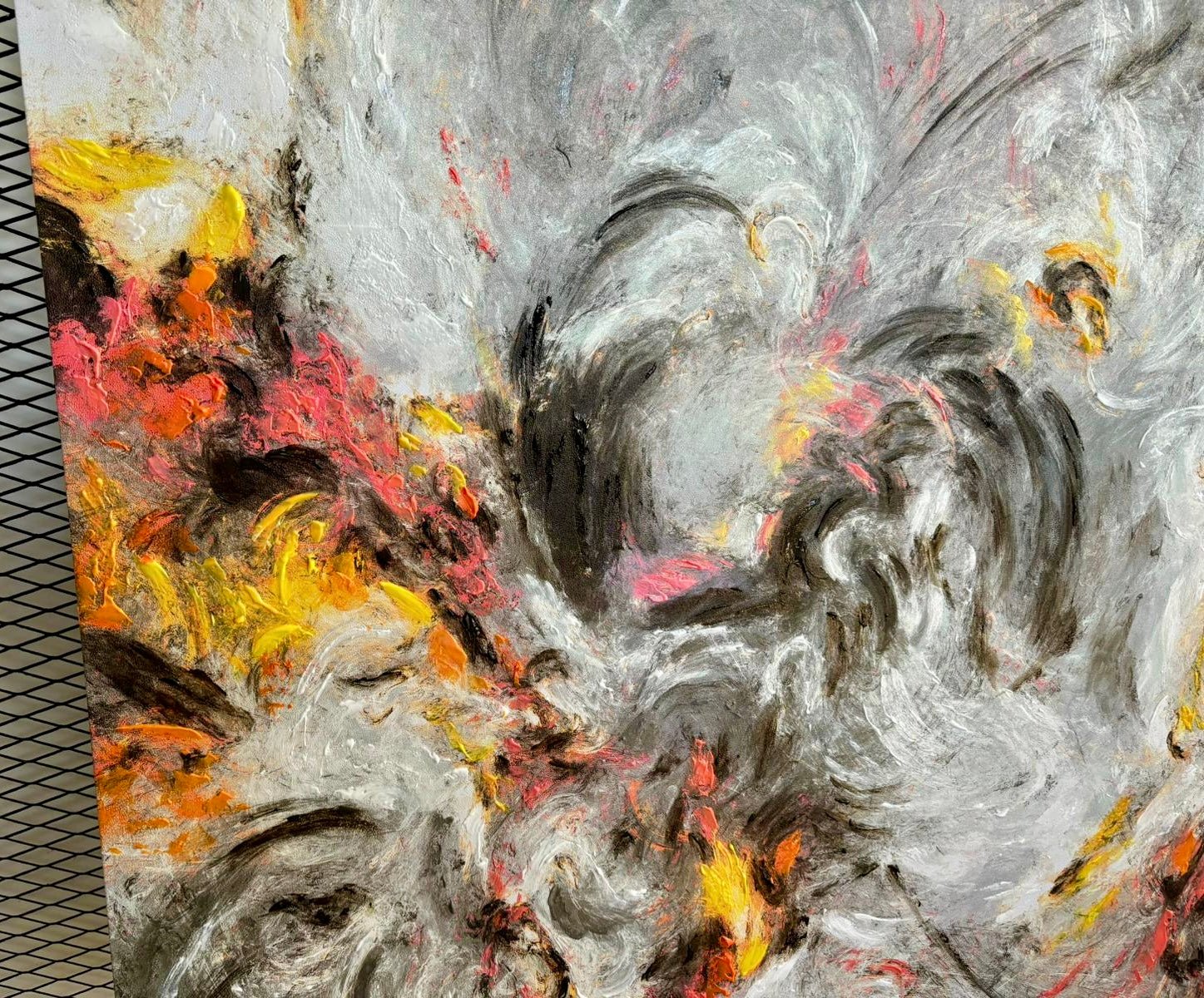 Deep Abstract Deep Universe Abstract Textured Partial Oil Painting – WallArtt