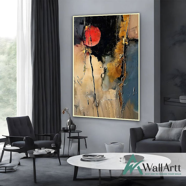 Subtle Textured Partial Abstract Art | Modern Wall Decor – WallArtt