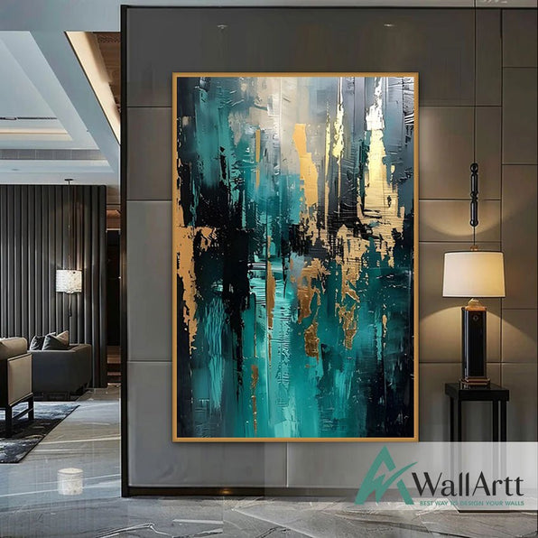 Subtle Textured Partial Abstract Art | Modern Wall Decor – WallArtt