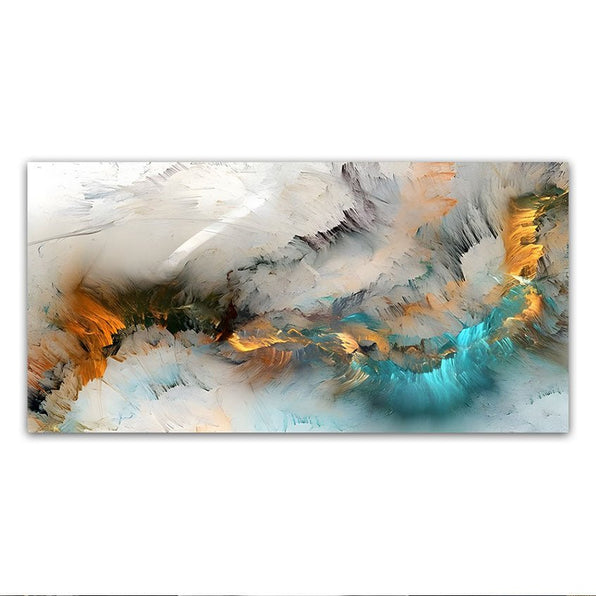 Subtle Textured Partial Abstract Art | Modern Wall Decor – WallArtt