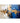 Gold Blue Abstract 3d Heavy Textured Partial Oil Painting - WallArtt