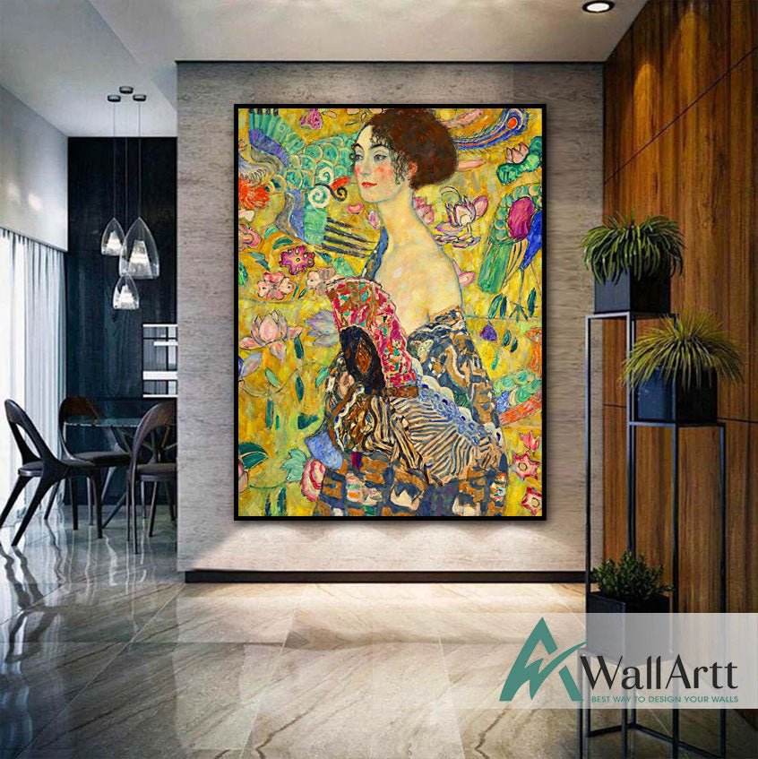 Artery8 Gustav Klimt Portrait of a Lady Painting Large XL Wall Art Canvas Print Ritratto Pittura Parete Artery8 Gustav Klimt Portrait of a Lady Painting Large XL Wall Art Canvas Print Ritratto Pittura Parete