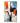 Orange Blue Abstract III Textured Partial Oil Painting - WallArtt