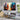 Orange Blue Skyscrapers II Textured Partial Oil Painting - WallArtt