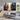 Orange Blue Skyscrapers II Textured Partial Oil Painting - WallArtt