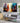 Orange Blue Skyscrapers II Textured Partial Oil Painting - WallArtt