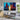 Orange Blue Skyscrapers Textured Partial Oil Painting - WallArtt