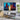 Orange Blue Skyscrapers Textured Partial Oil Painting - WallArtt