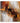Orange Brown Abstract Textured Partial Oil Painting - WallArtt