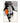 Orange on Black Abstract 3d Heavy Textured Partial Oil Painting - WallArtt