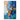 Orange Touches on Blue Textured Partial Oil Painting - WallArtt