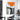 Orange with Black n White 3d Heavy Textured Partial Oil Painting - WallArtt