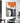 Orange with Black n White 3d Heavy Textured Partial Oil Painting - WallArtt