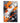Orange with Black n White Textured Partial Oil Painting - Wall Art - WallArtt