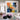 Orange Yellow and Blue 3D Heavy Textured Partial Oil Painting - WallArtt